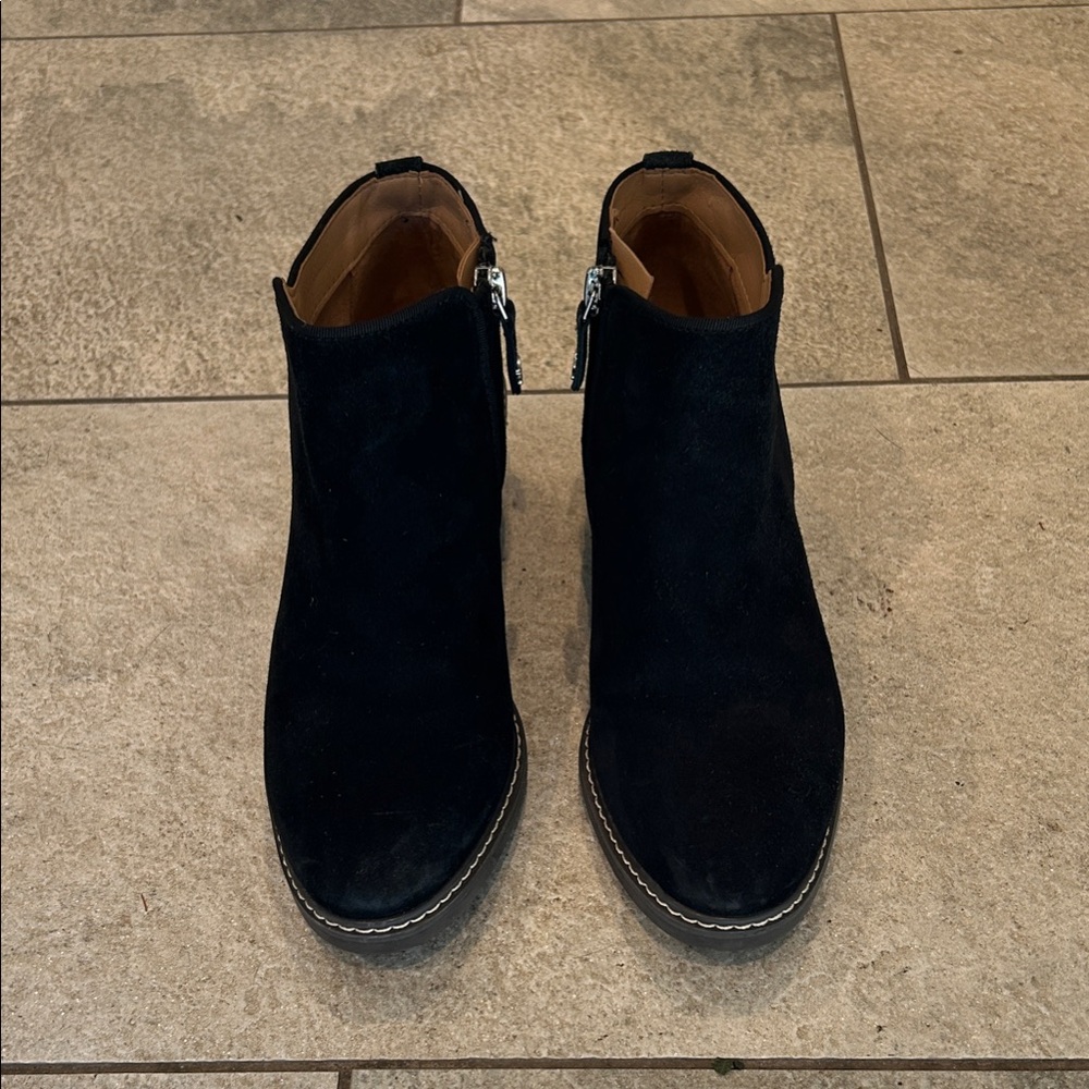 Sam Edelman Black Suede Ankle Booties